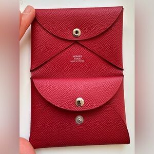 Hermes Calvi duo compact veau epsom